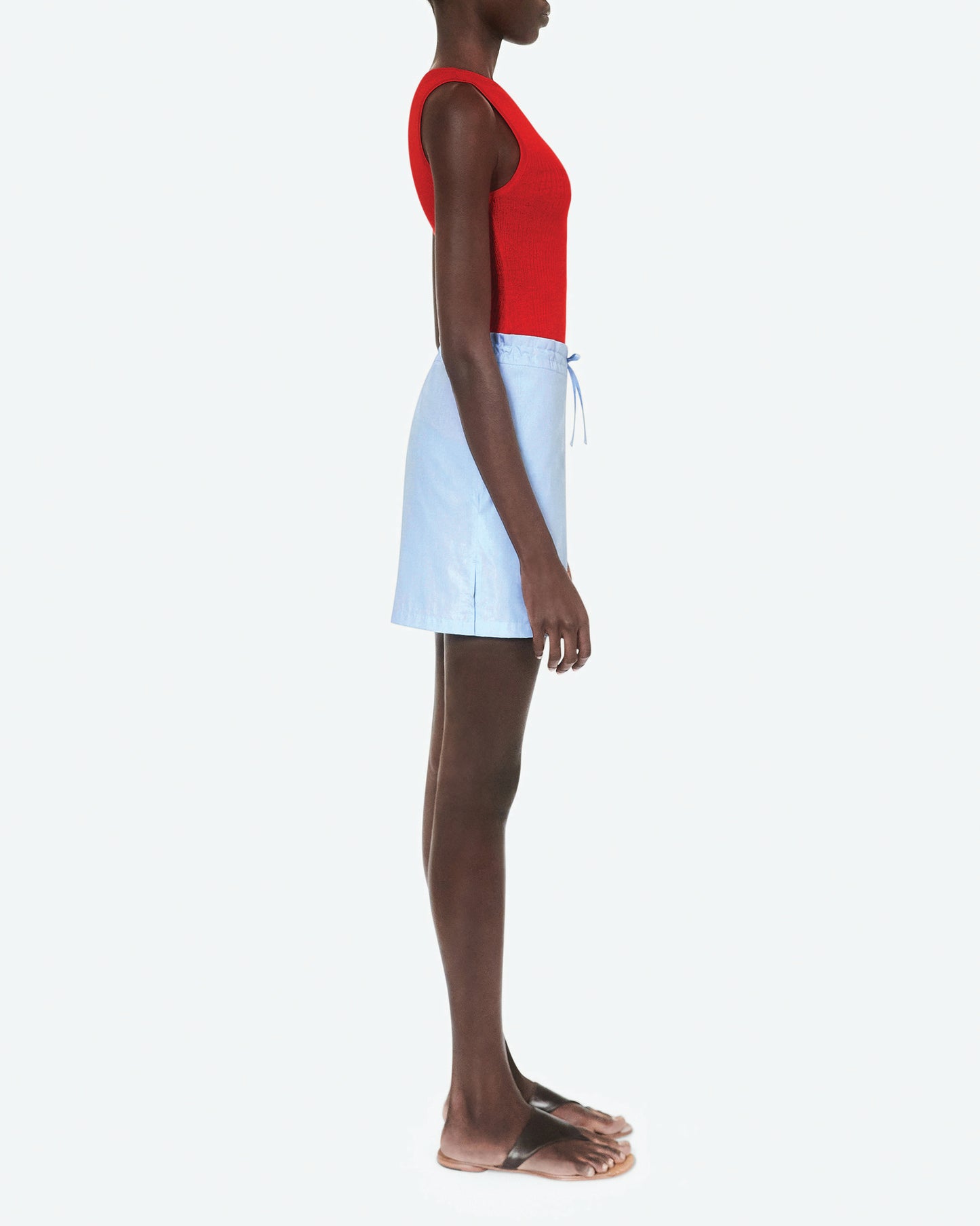 Fil a Fil Blue Drawstring short