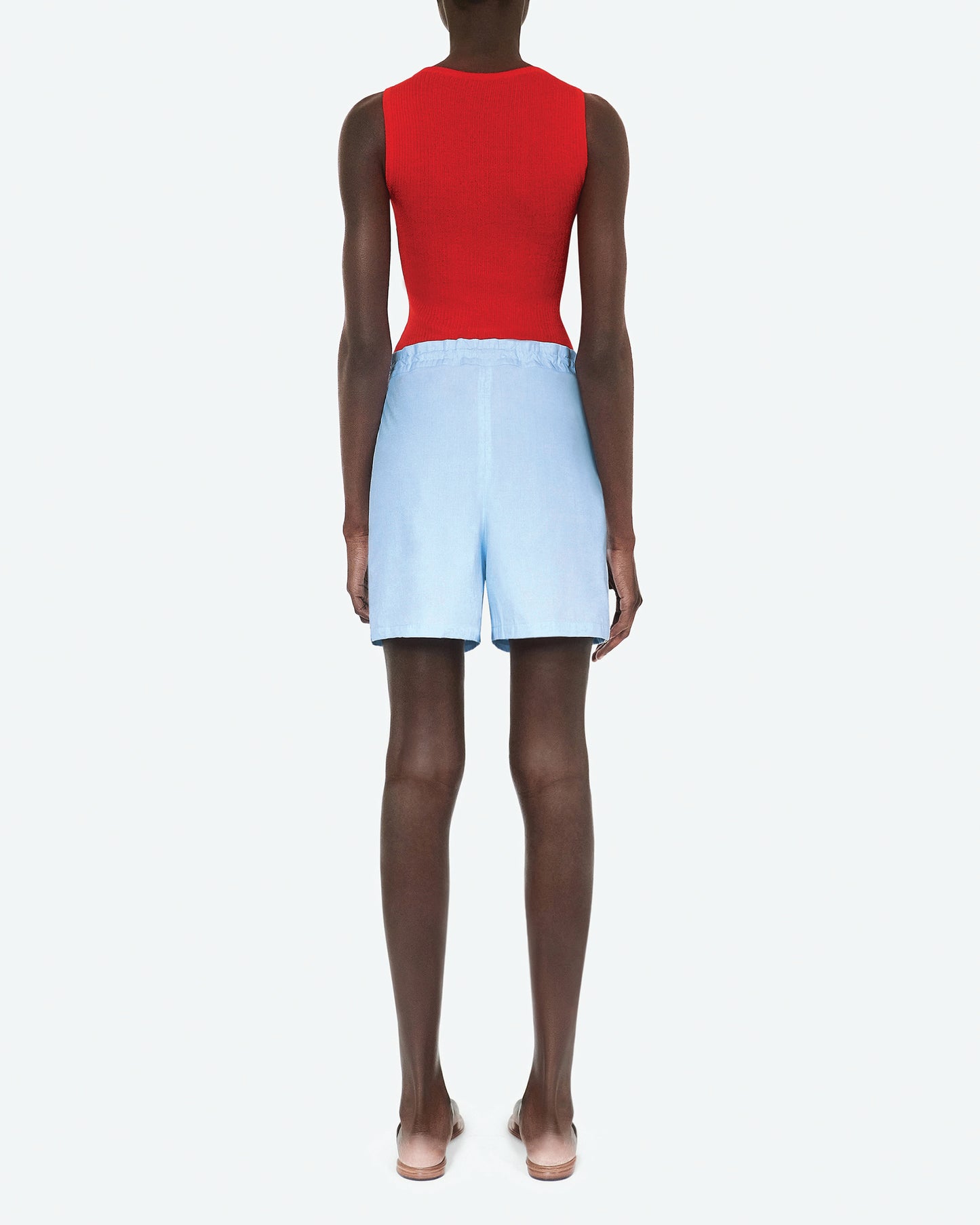 Fil a Fil Blue Drawstring short