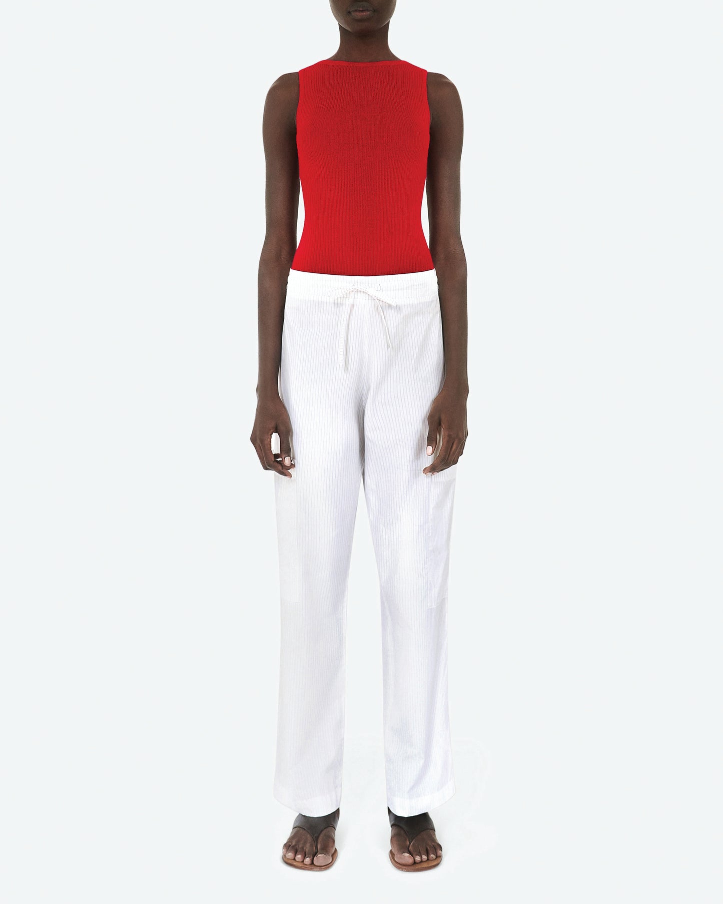 Pin Stripe Drawstring Pant