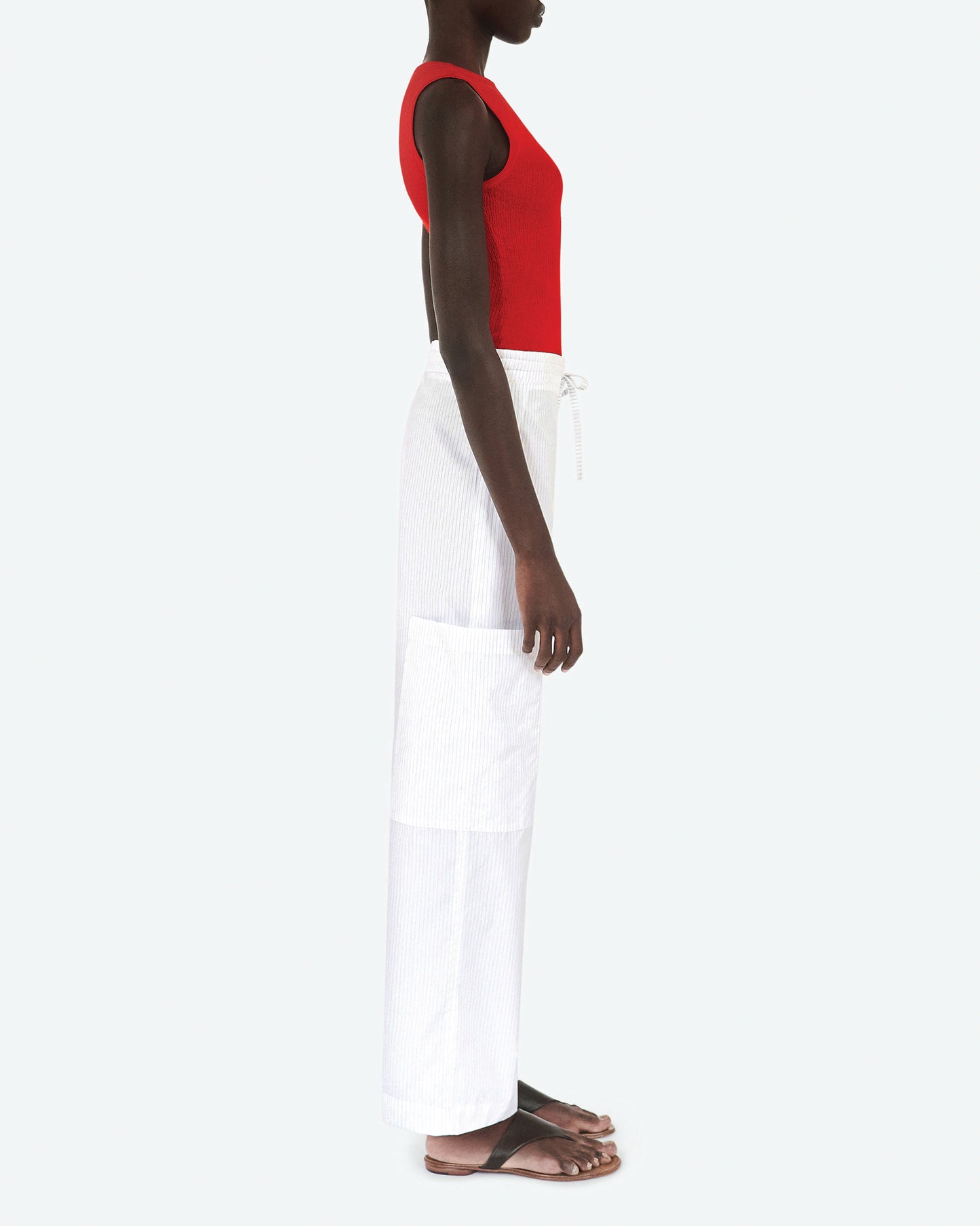 Pin Stripe Drawstring Pant