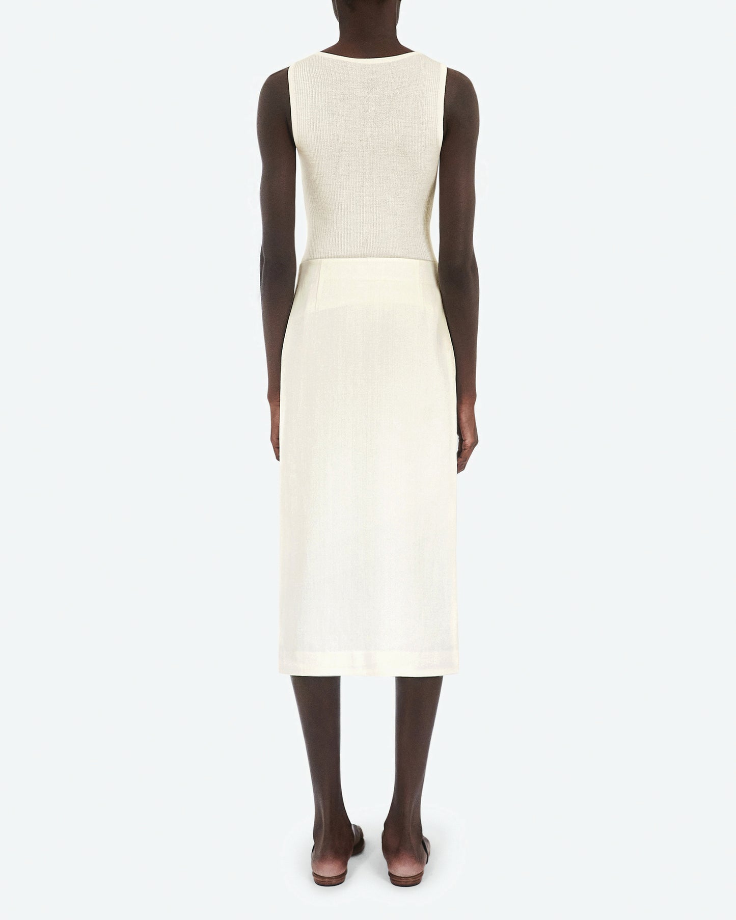 Silk And Viscose Wrapped Skirt