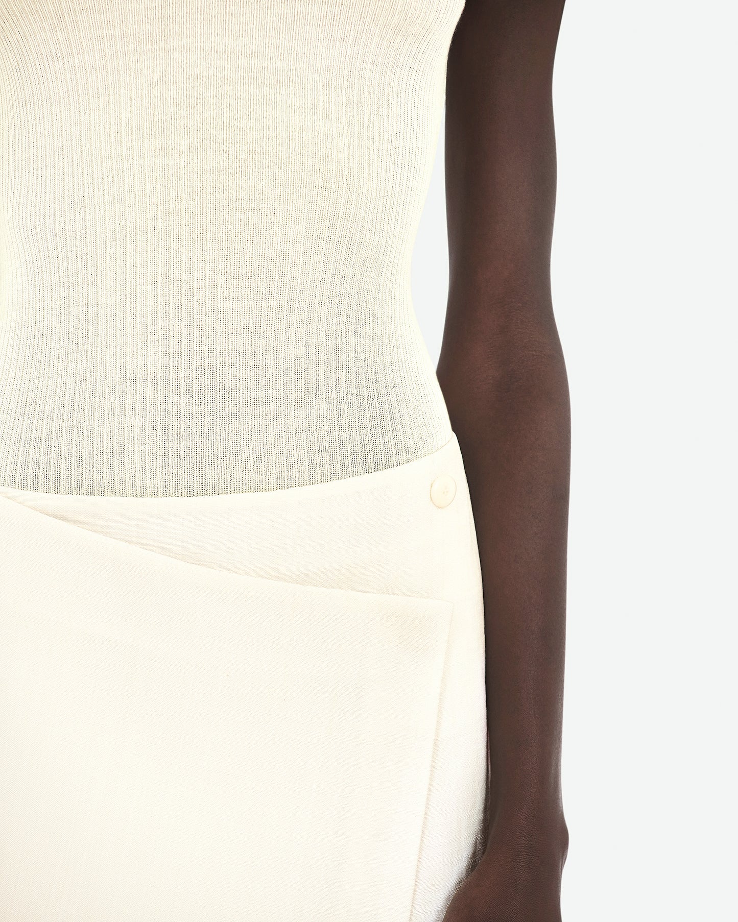 Silk And Viscose Wrapped Skirt