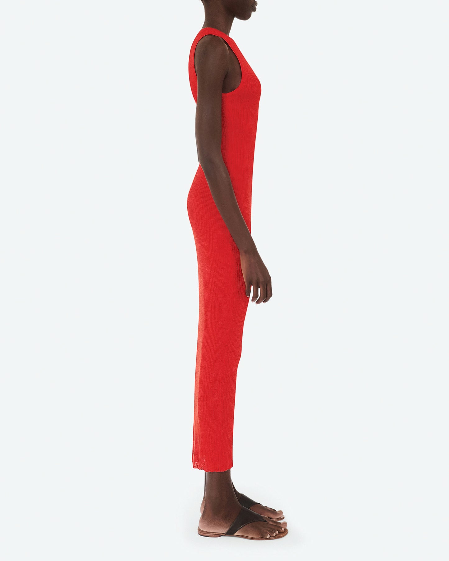 Silk and Cashmere Red Dress