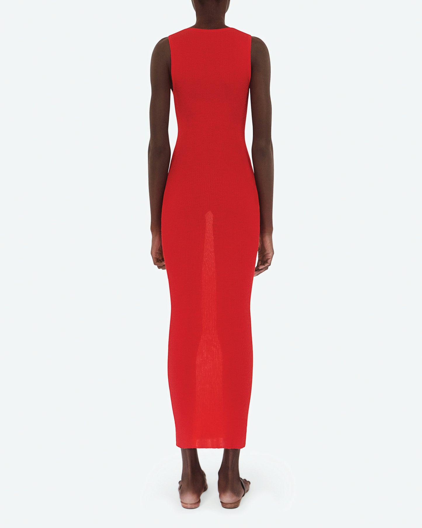 Silk and Cashmere Red Dress