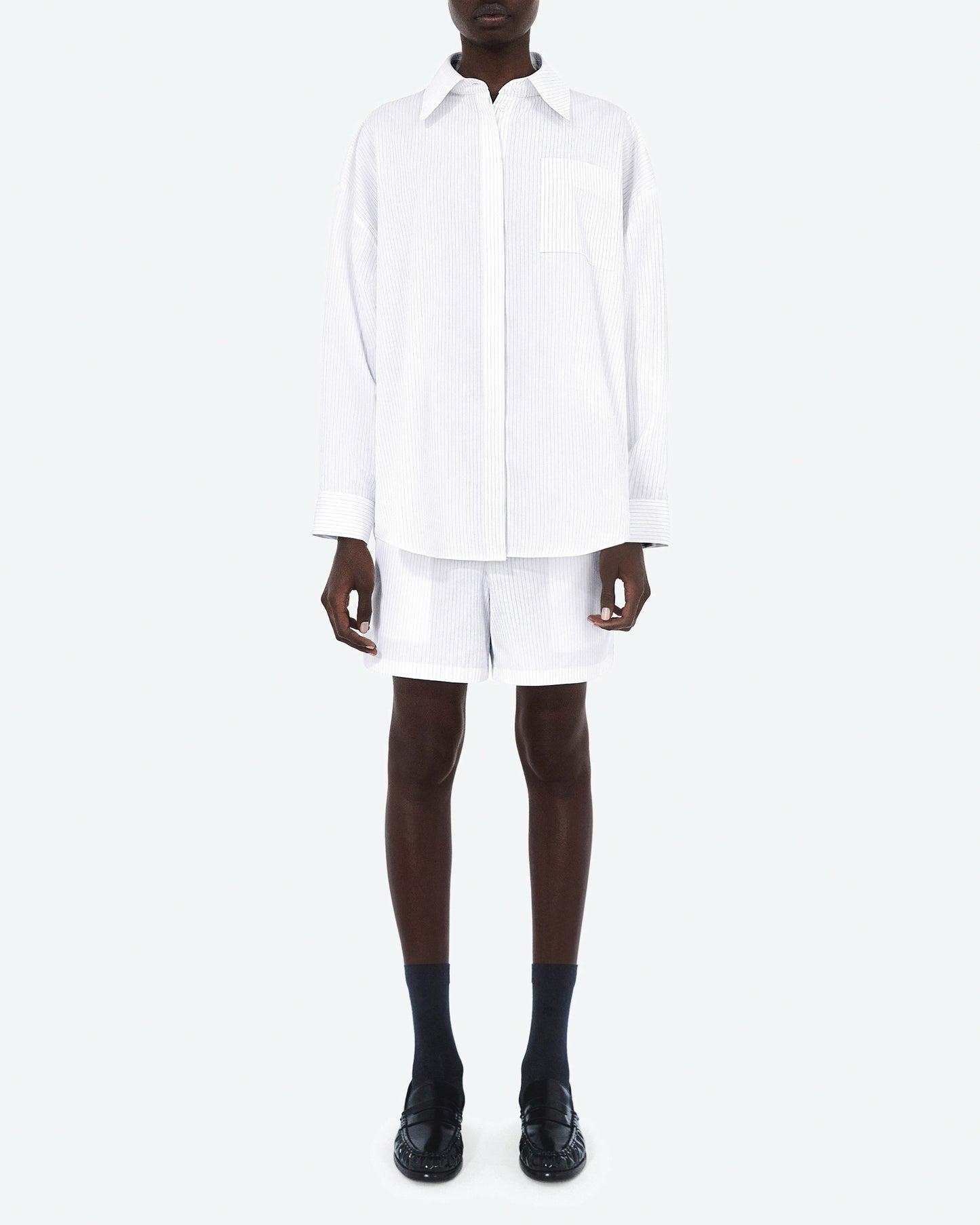 Pinstripe Cotton Shirt