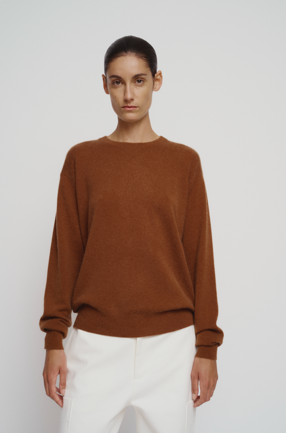 Caramel crew neck