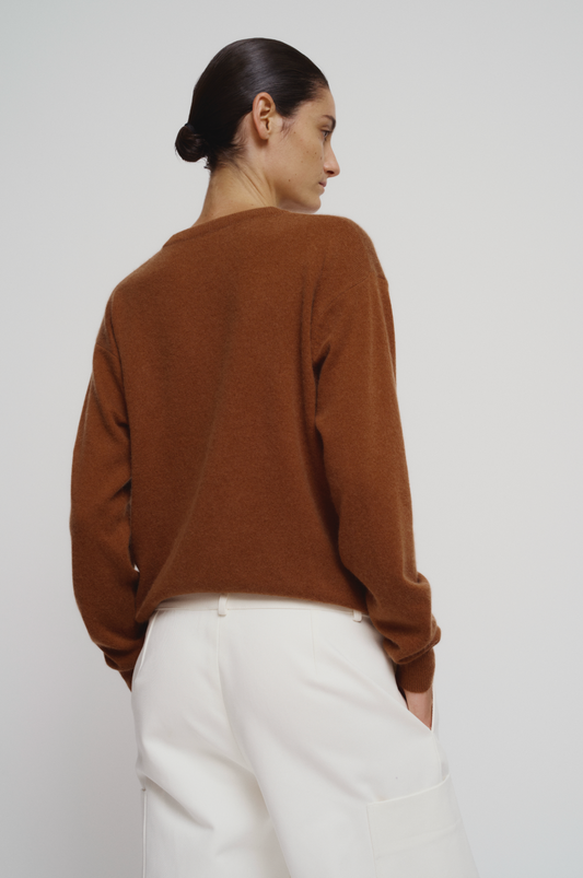 Caramel crew neck