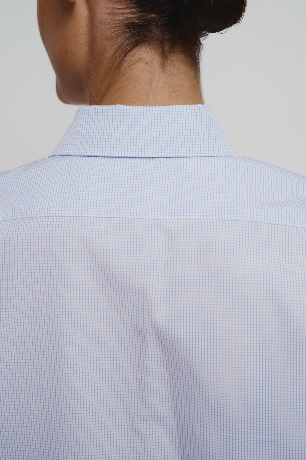Straight long cotton shirt