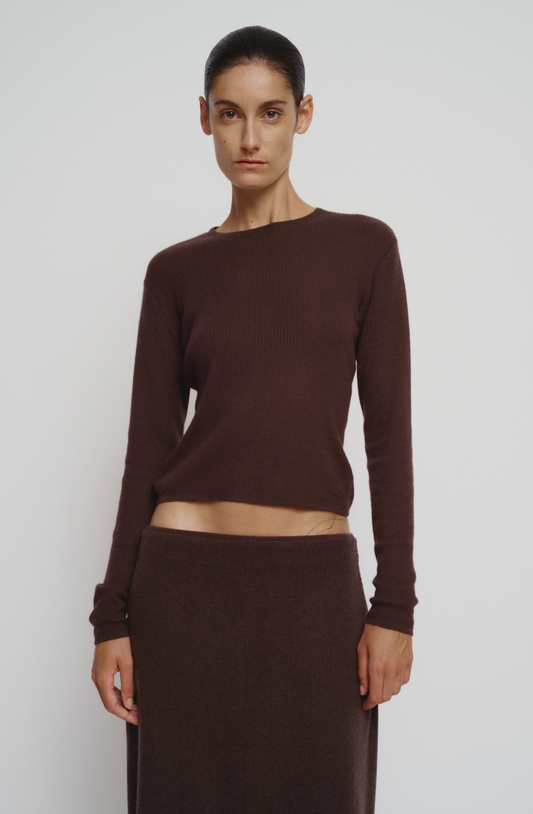 Second skin crew neck top