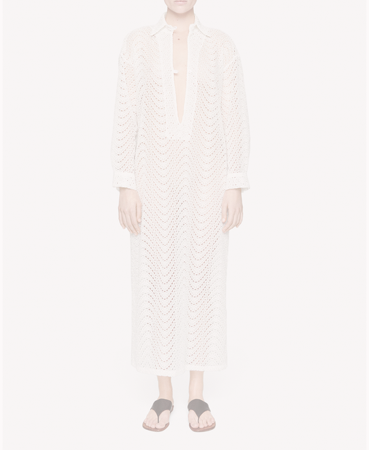 Shirt kaftan in white broderie anglaise -EXCLUSIVE AT LE BON MARCHE