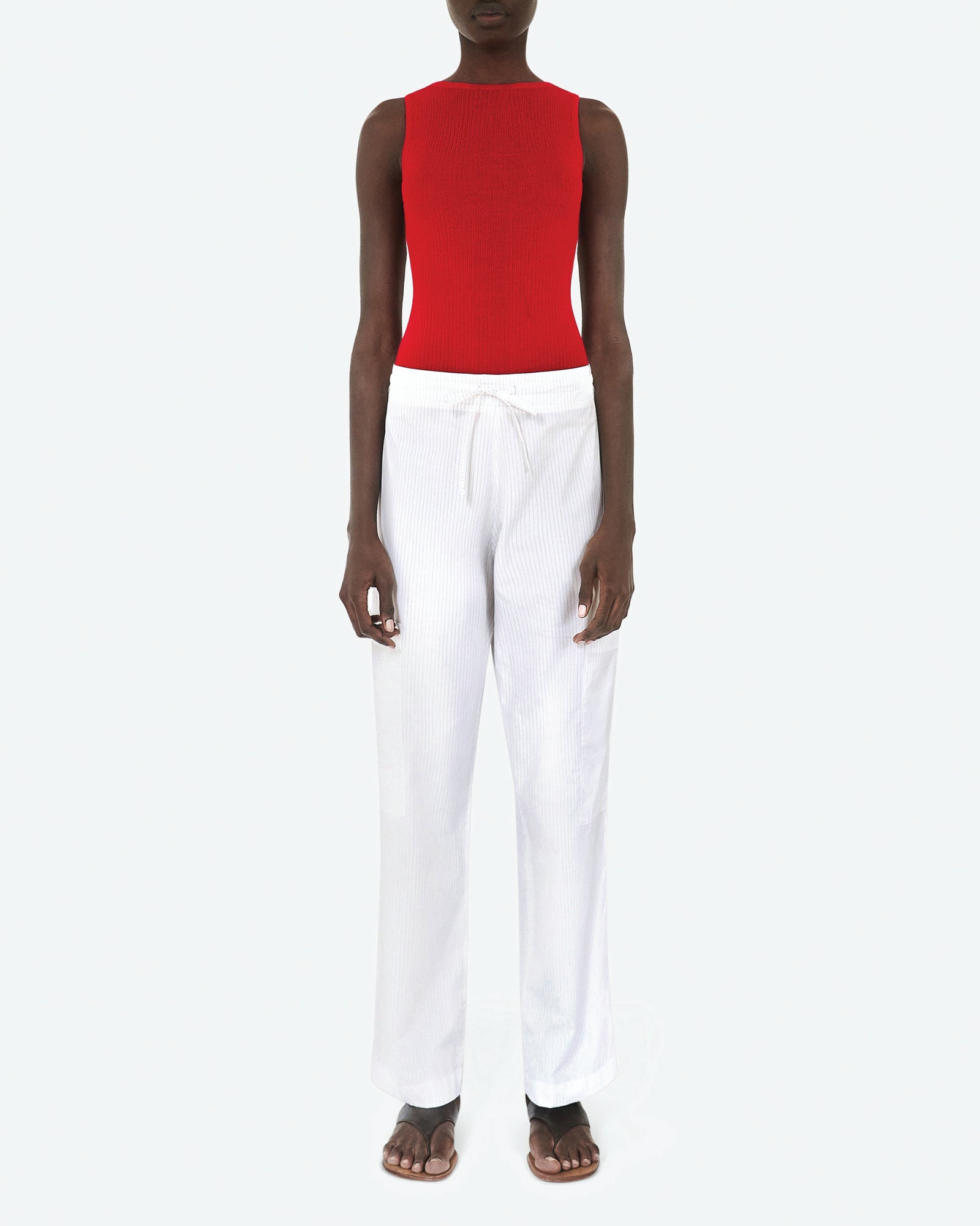 Pin Stripe Drawstring Pant