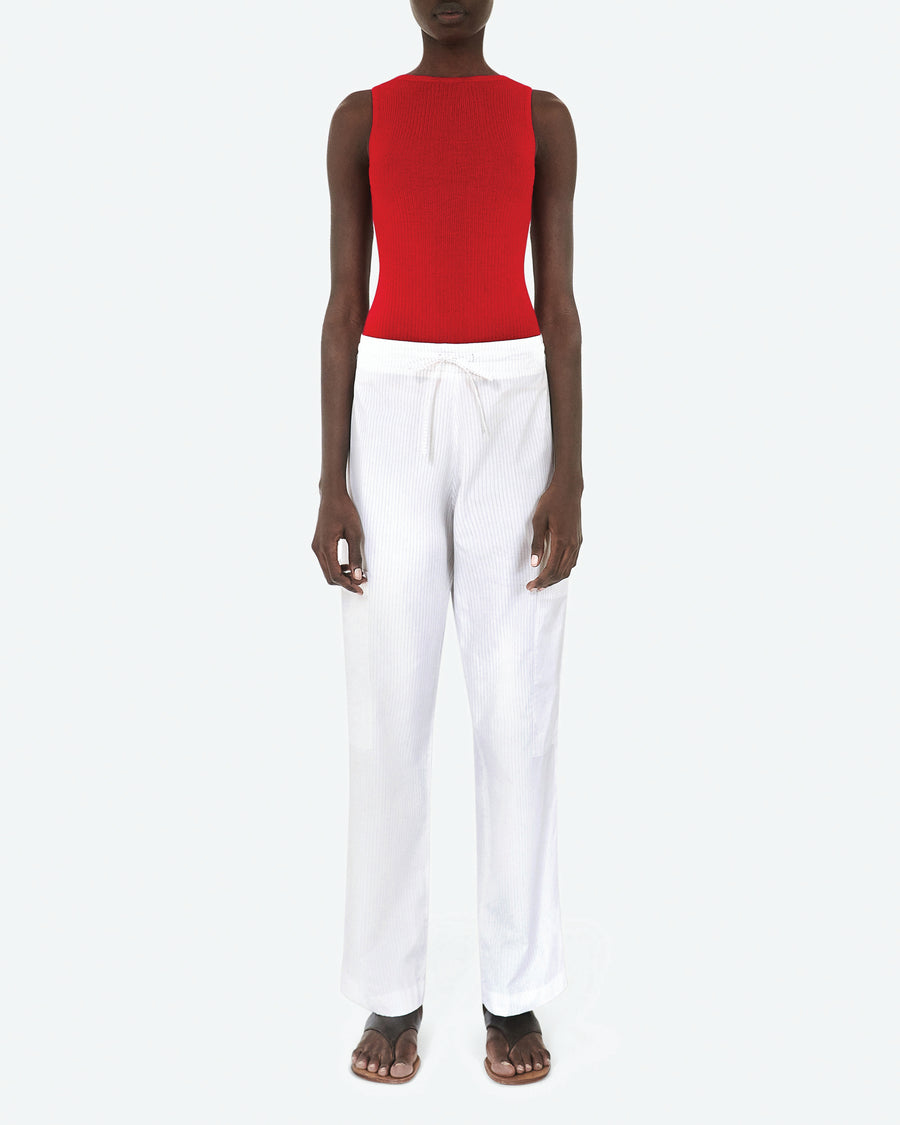 Pin Stripe Drawstring Pant