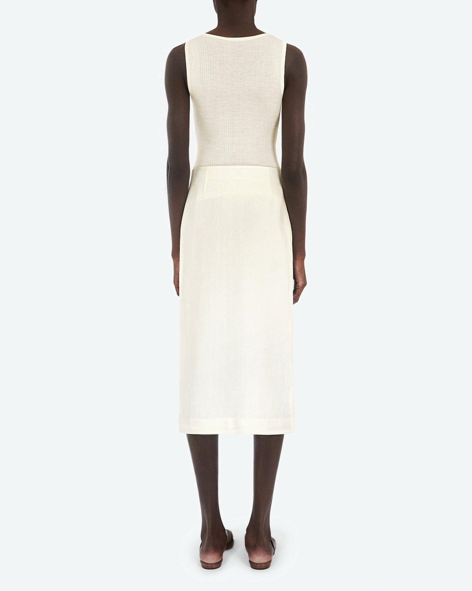 Silk And Viscose Wrapped Skirt