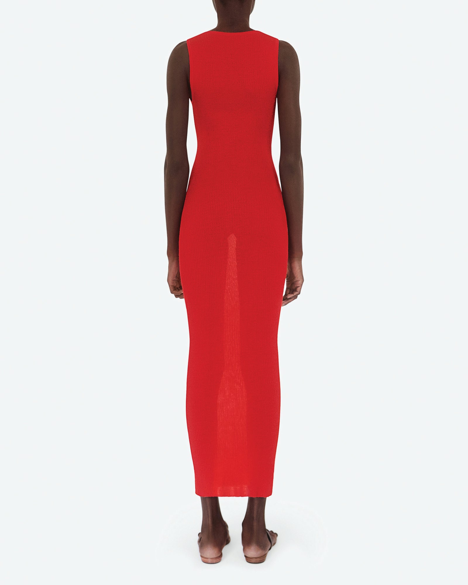Silk and Cashmere Red Dress
