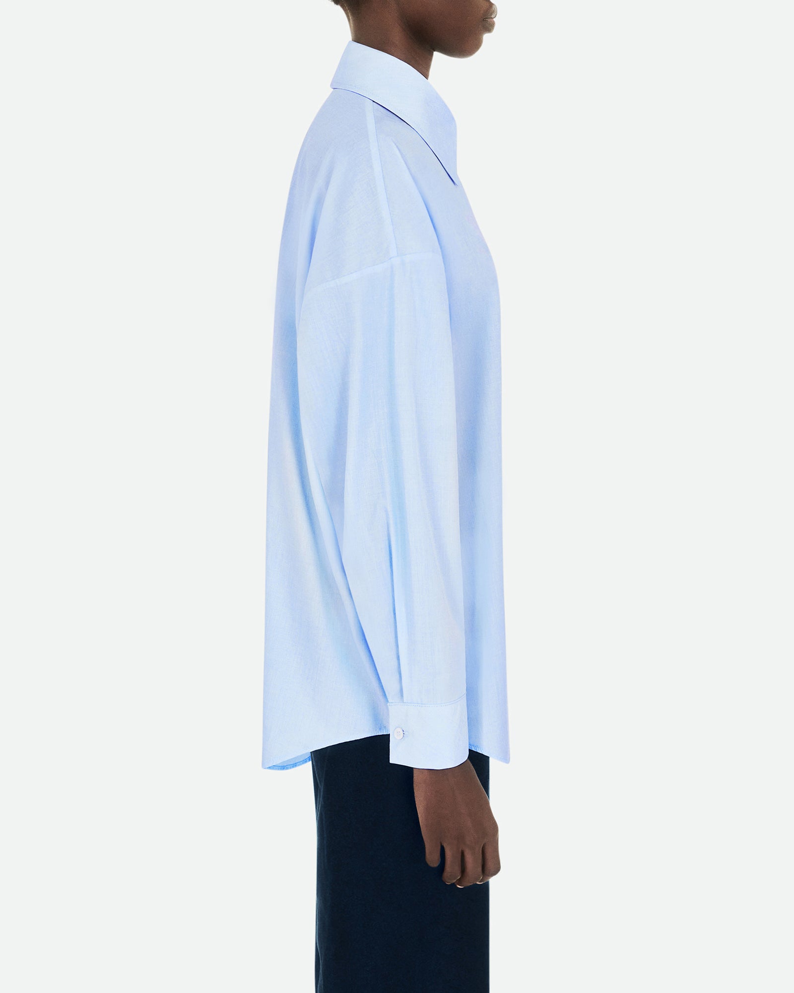Fil a Fil Pale Blue Poplin Shirt