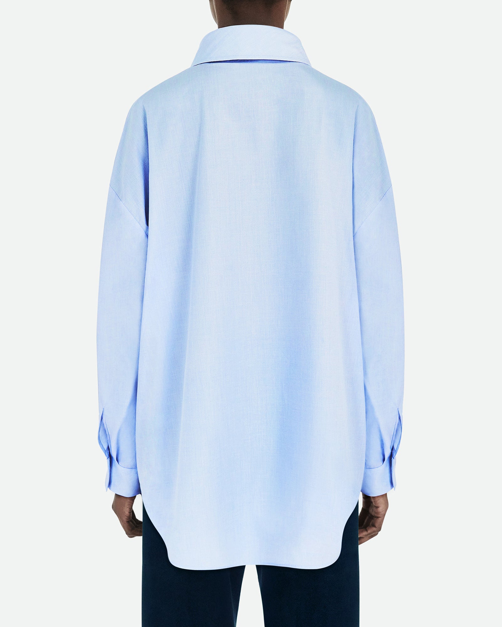 Fil a Fil Pale Blue Poplin Shirt