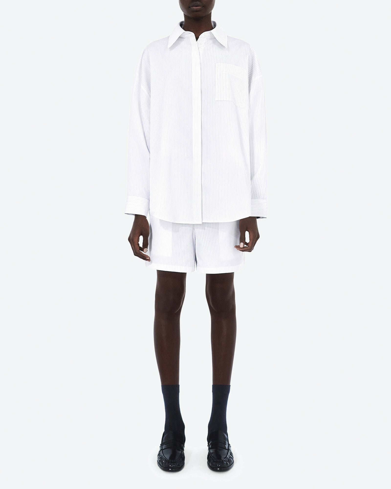 Pinstripe Cotton Shirt