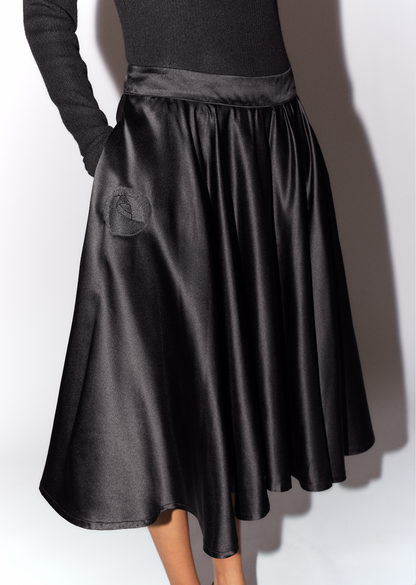 Mackintosh rose embroidered jupon skirt