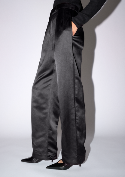 Classic men suit pants in Silk satin