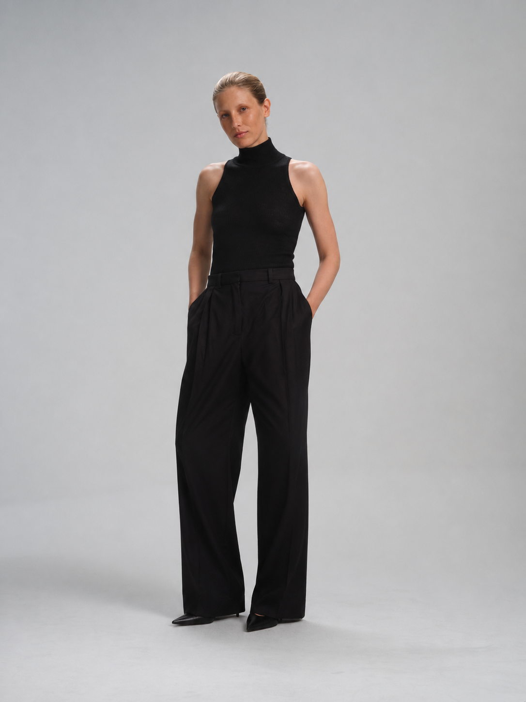 Paisley Pants in Black