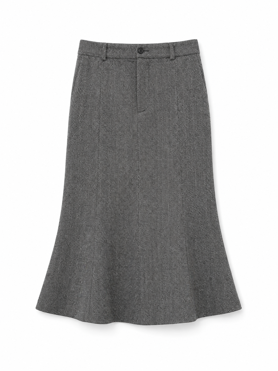 Skirt Turnaround in tweed merino wool