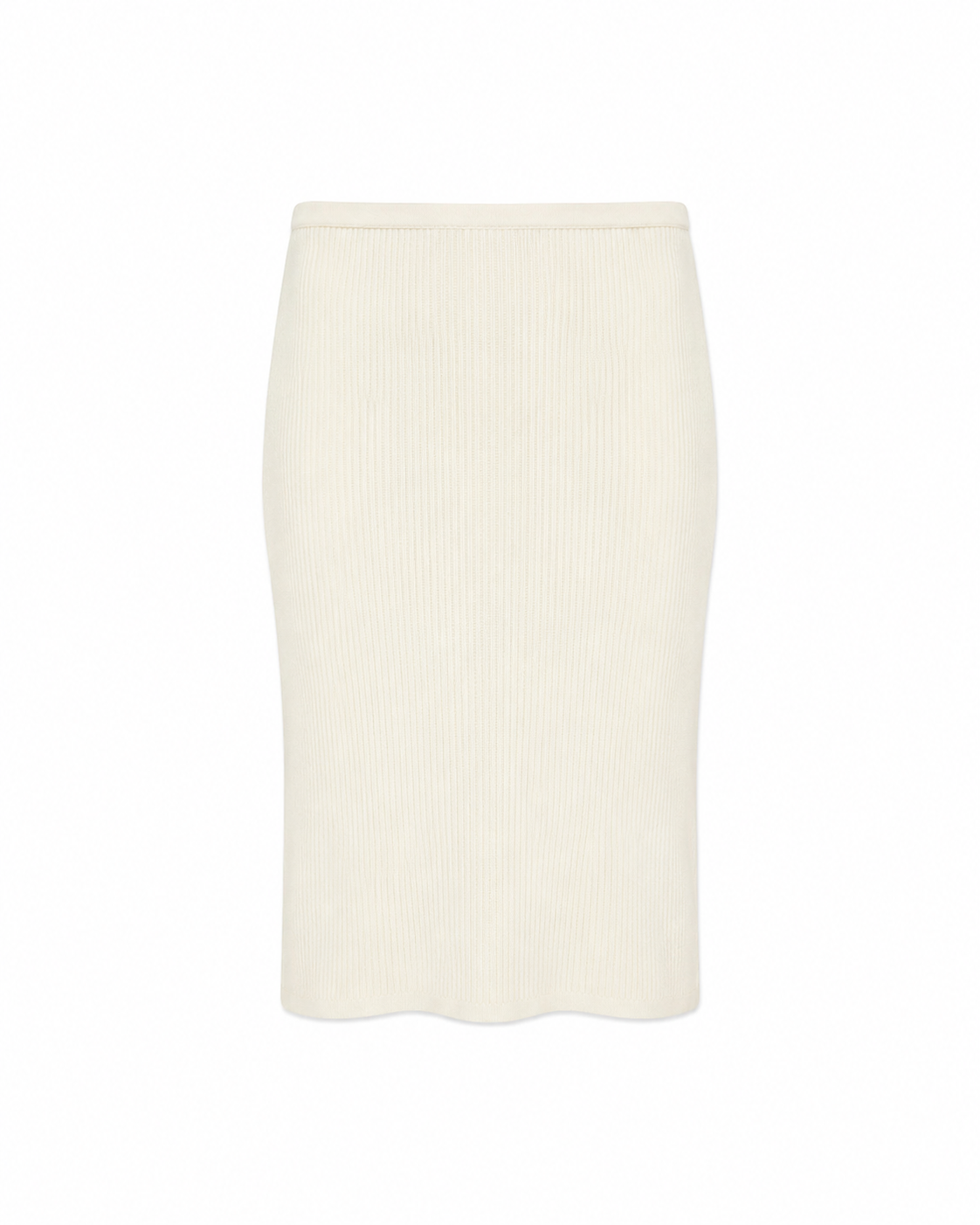 A-line cashmere skirt in creme
