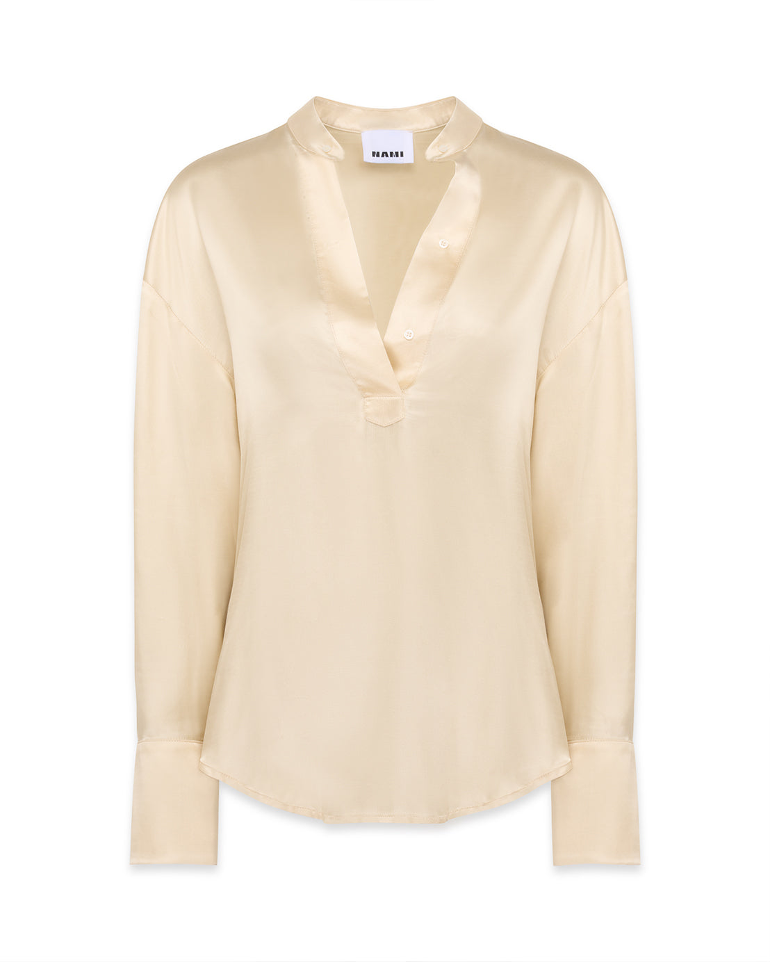 Night gown inspired liquid gold tunic