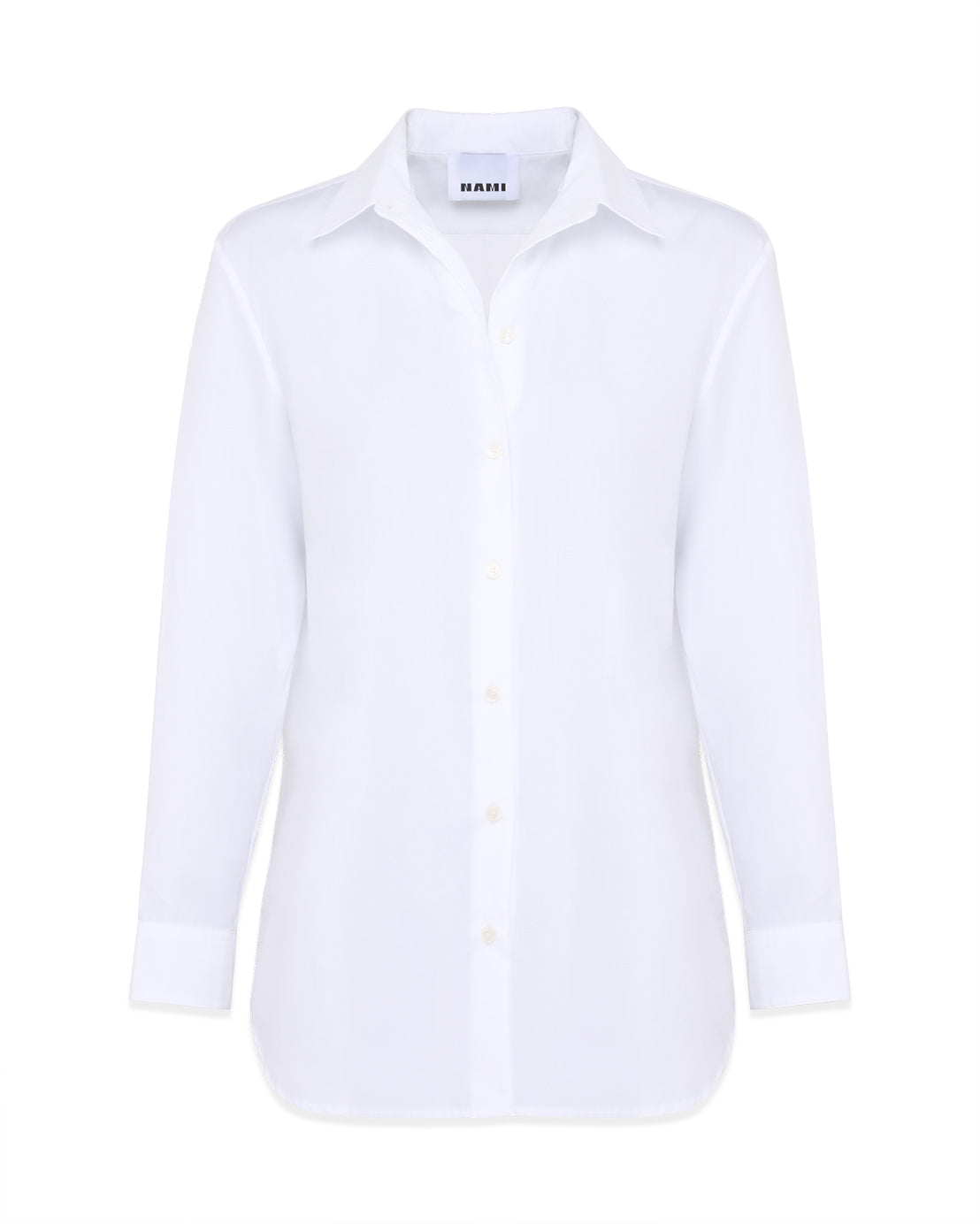 Straight shirt in popeline