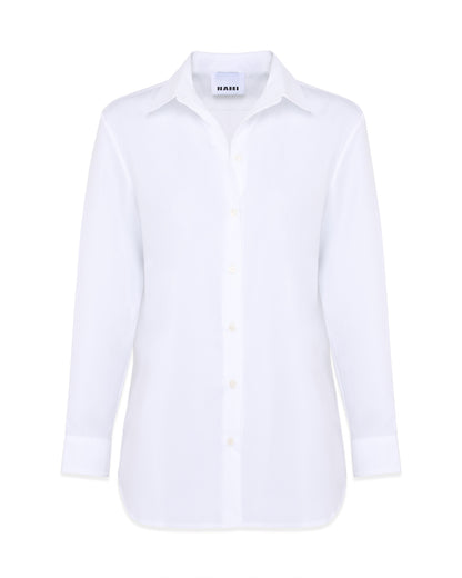 Straight shirt in popeline