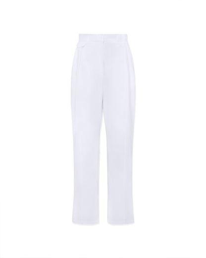 Classic men suit pants in thick popeline