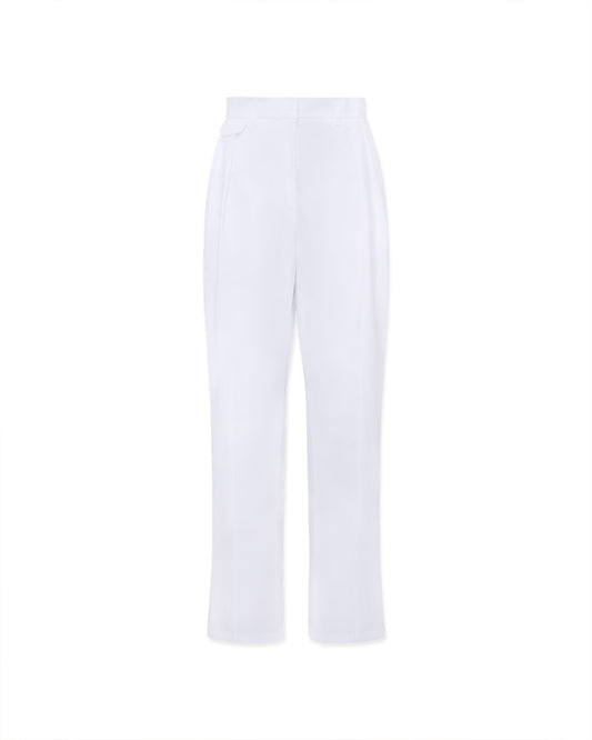 Classic men suit pants in thick popeline