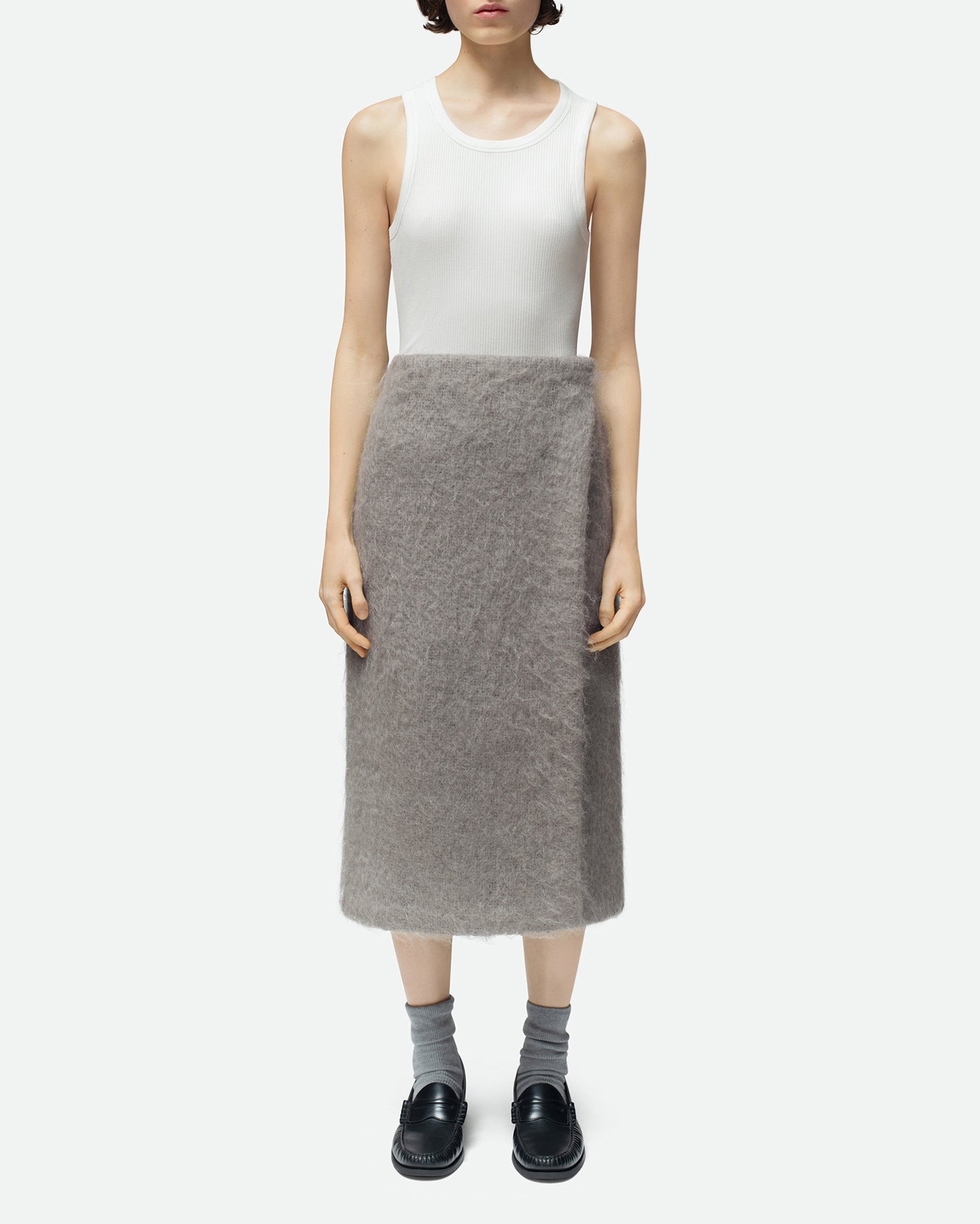 Angora Mohair Mink Skirt