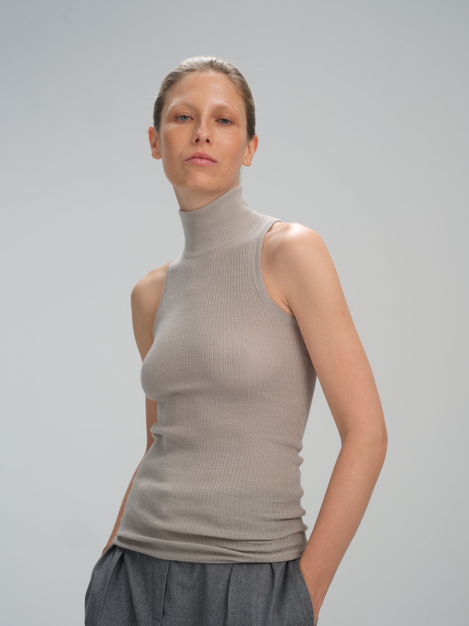Sleeveless Turtleneck