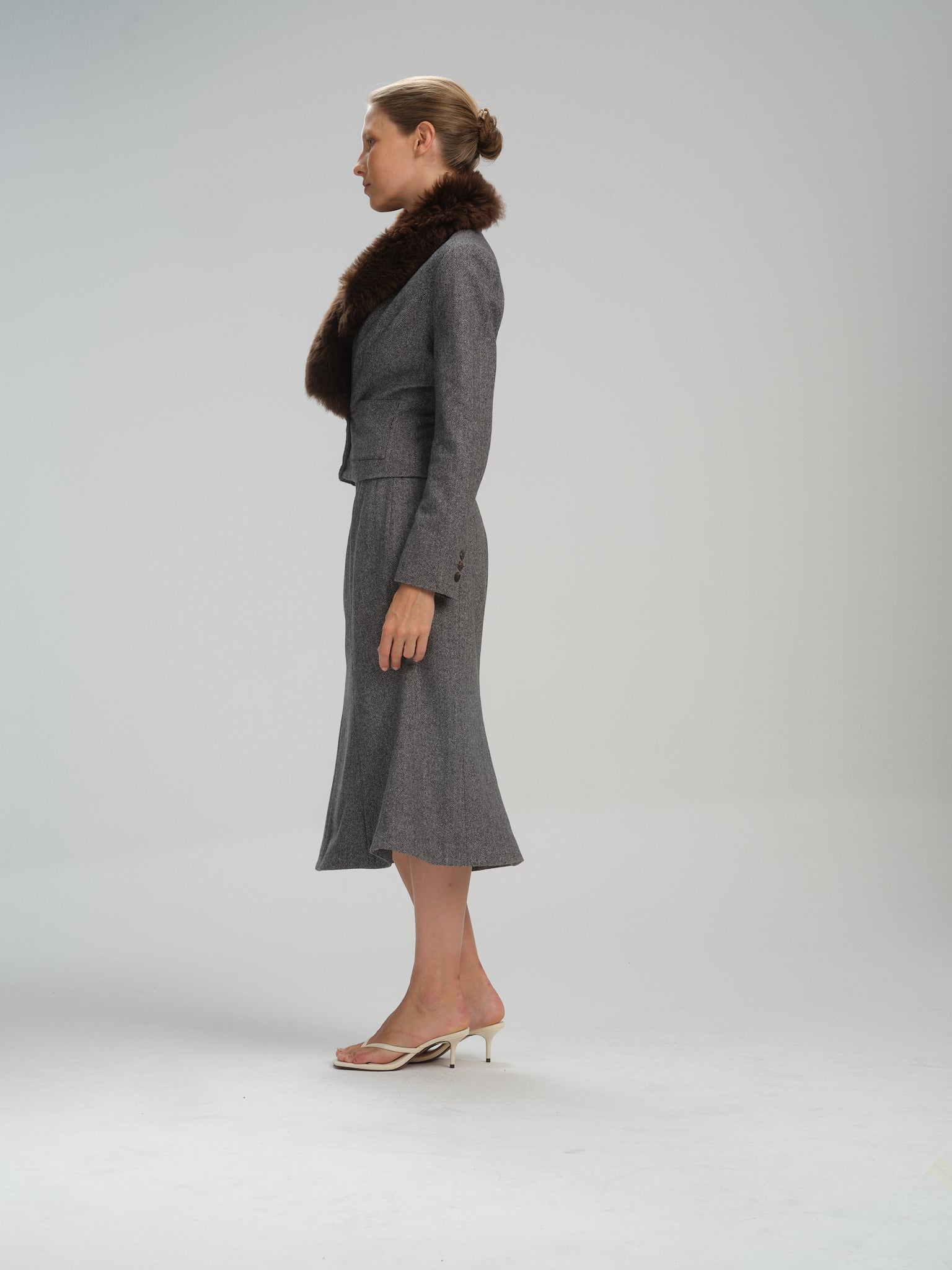 Jacket Shawl Natasha in merino wool and cashmere