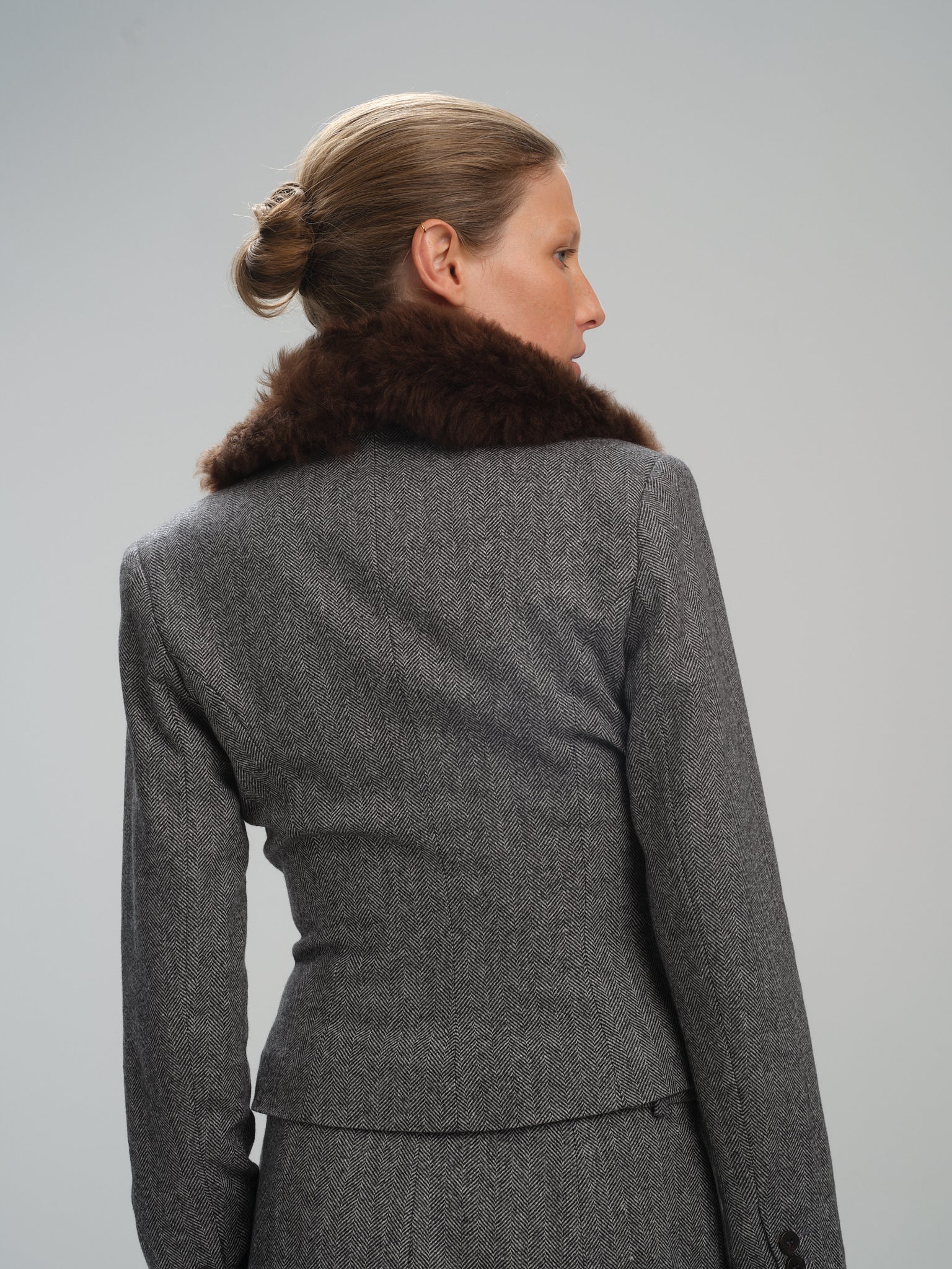 Jacket Shawl Natasha in merino wool and cashmere