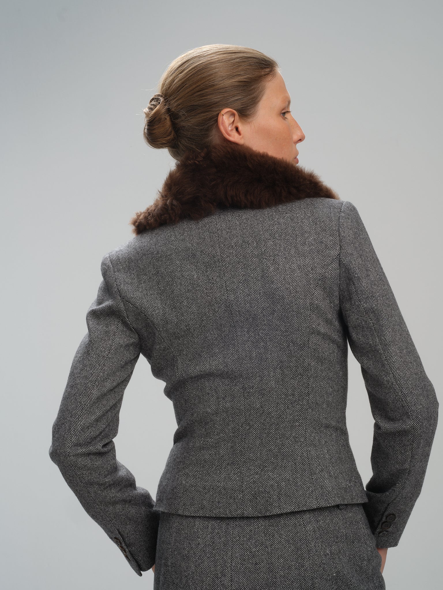 Jacket Shawl Natasha in merino wool and cashmere