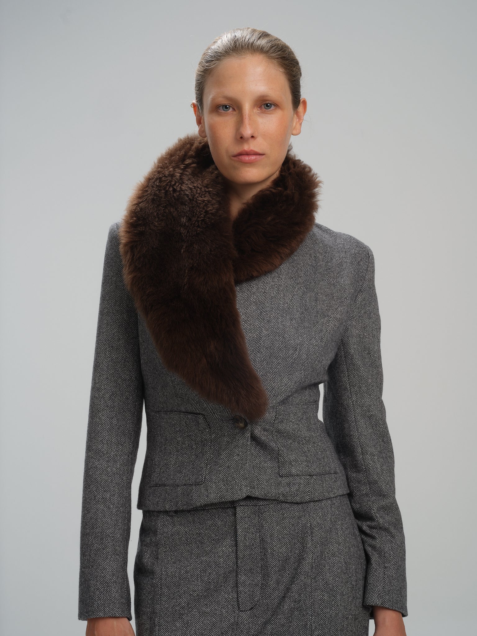 Jacket Shawl Natasha in merino wool and cashmere