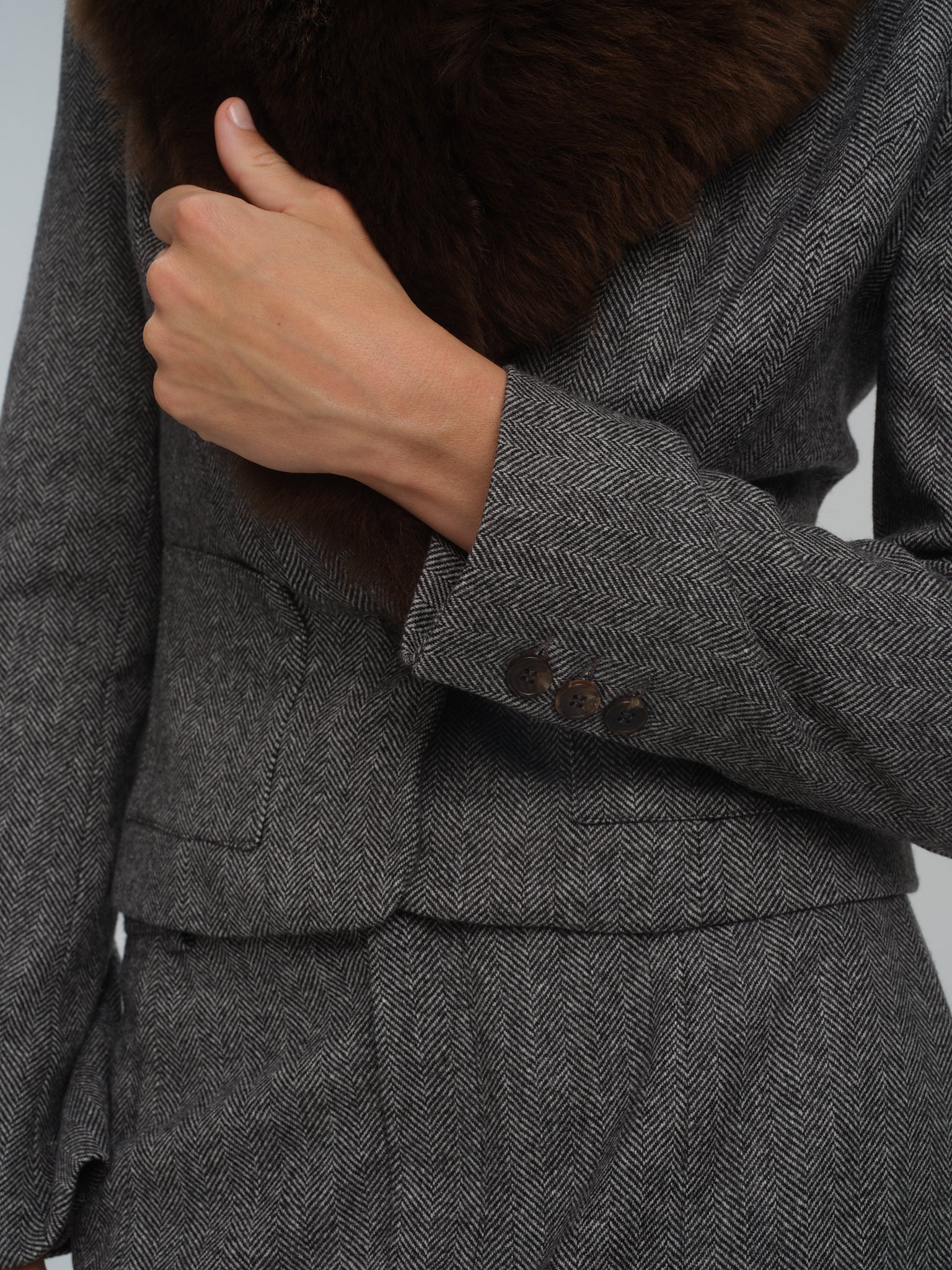 Jacket Shawl Natasha in merino wool and cashmere
