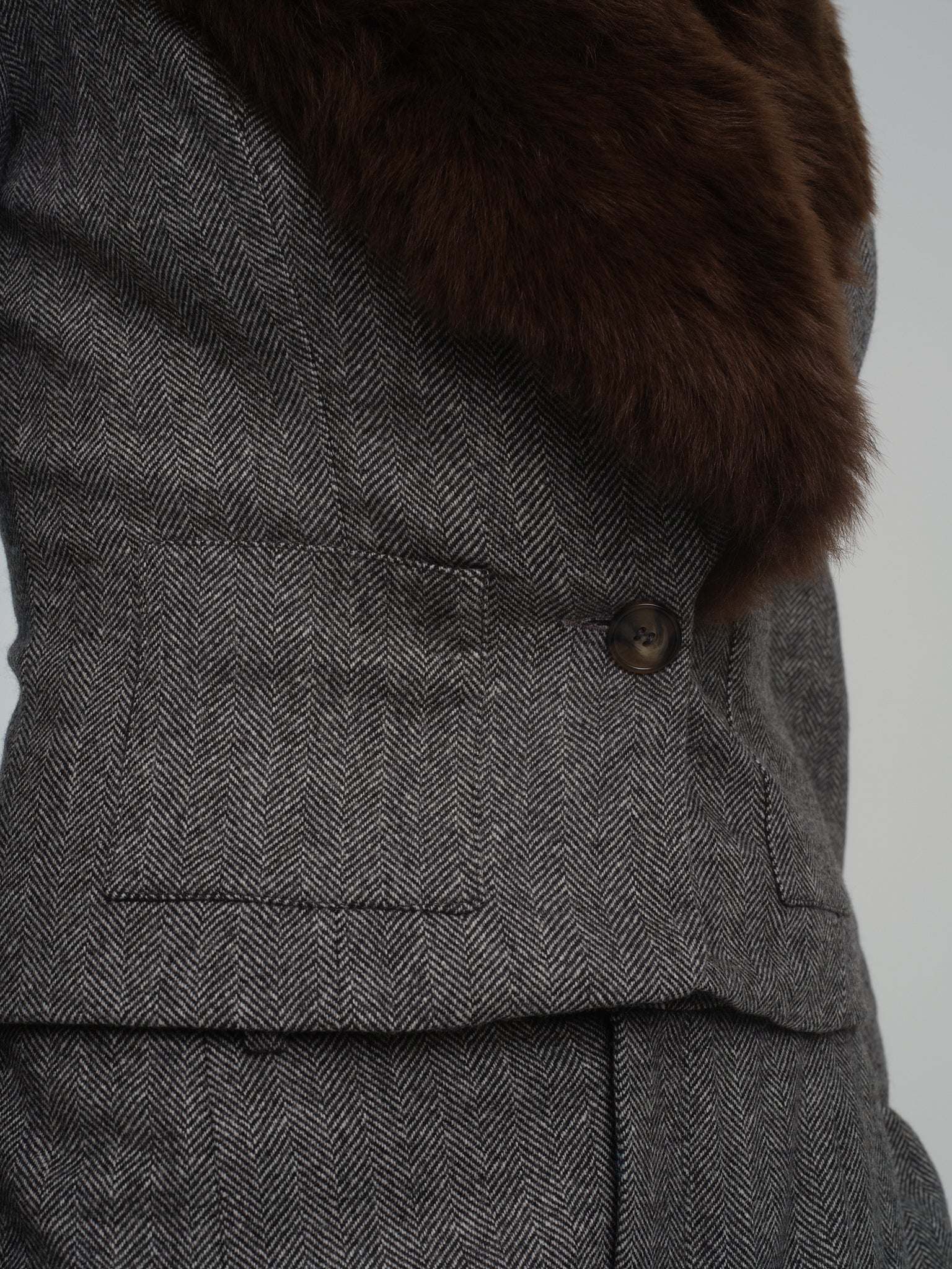 Jacket Shawl Natasha in merino wool and cashmere