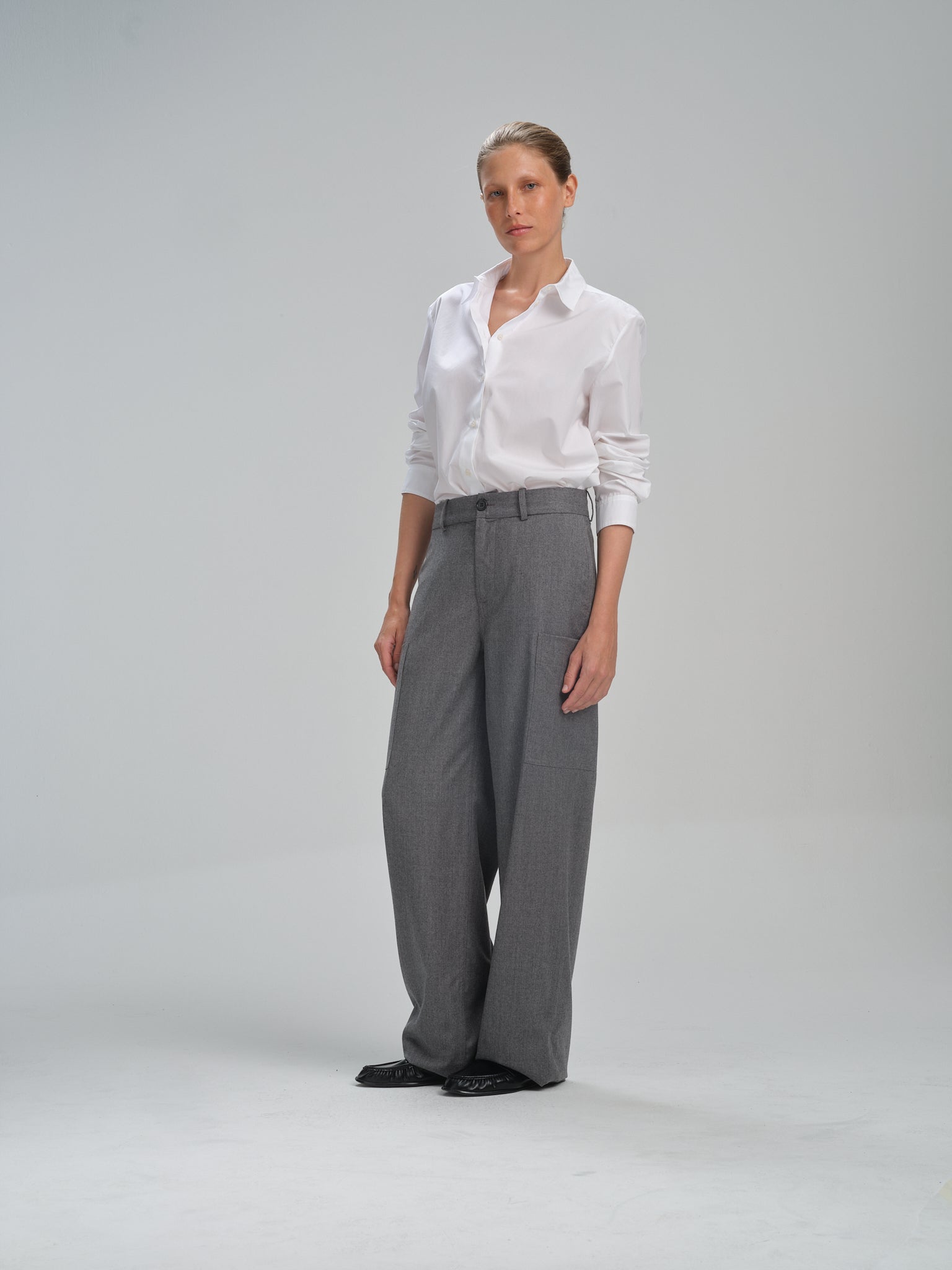 Cargo Pants in grey flannel