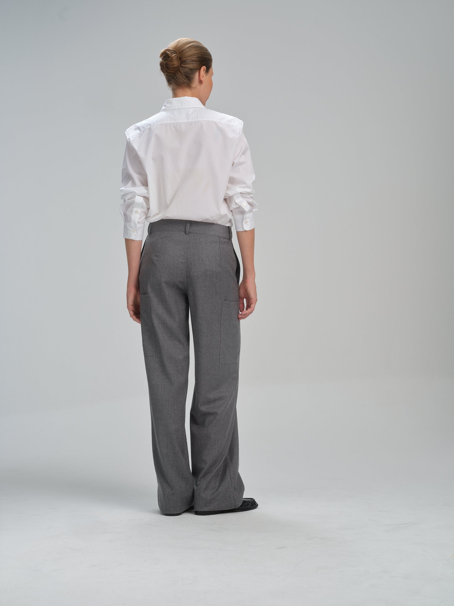 Cargo Pants in grey flannel