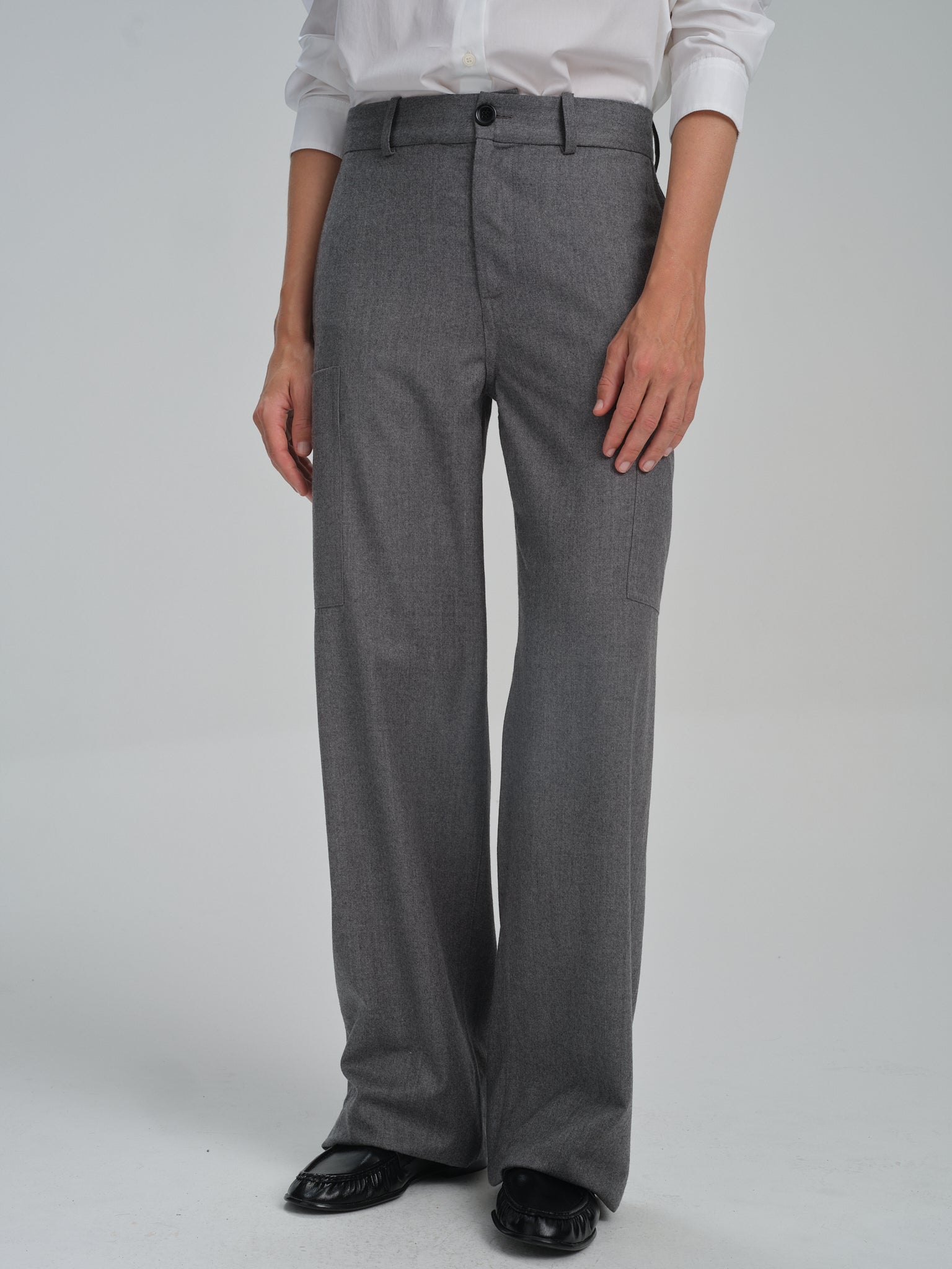 Cargo Pants in grey flannel