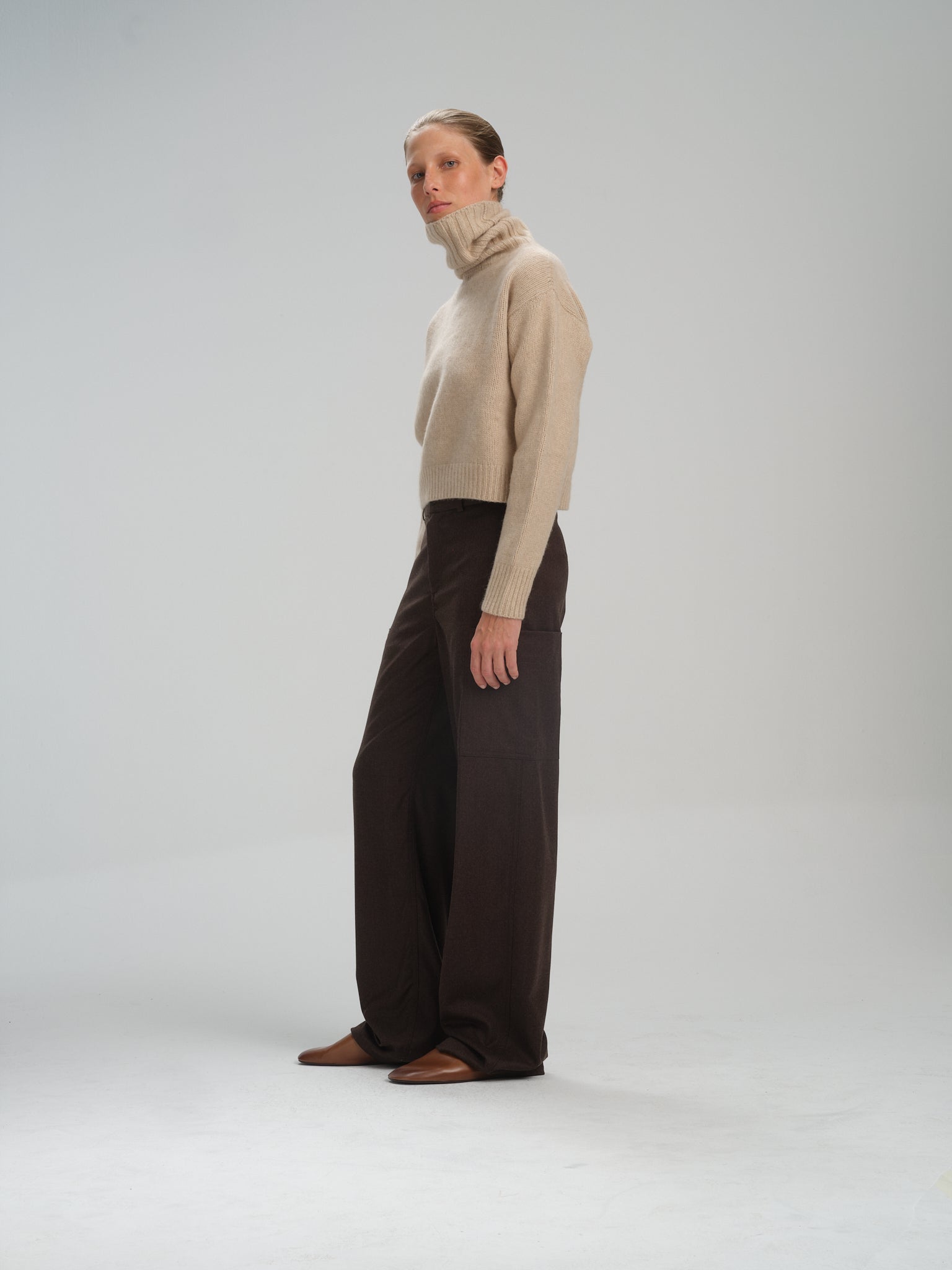 Turtleneck Arisaig in beige