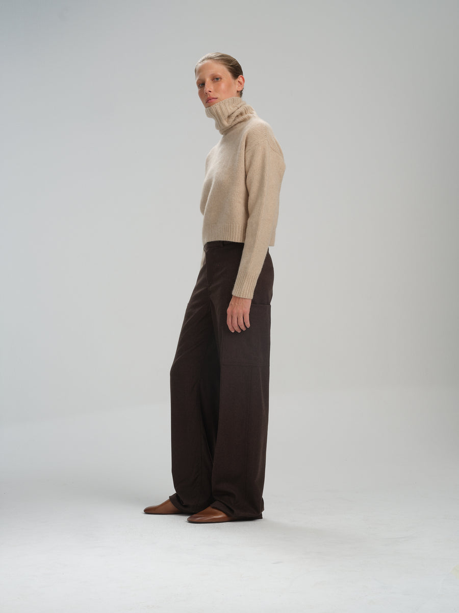 Turtleneck Arisaig in beige