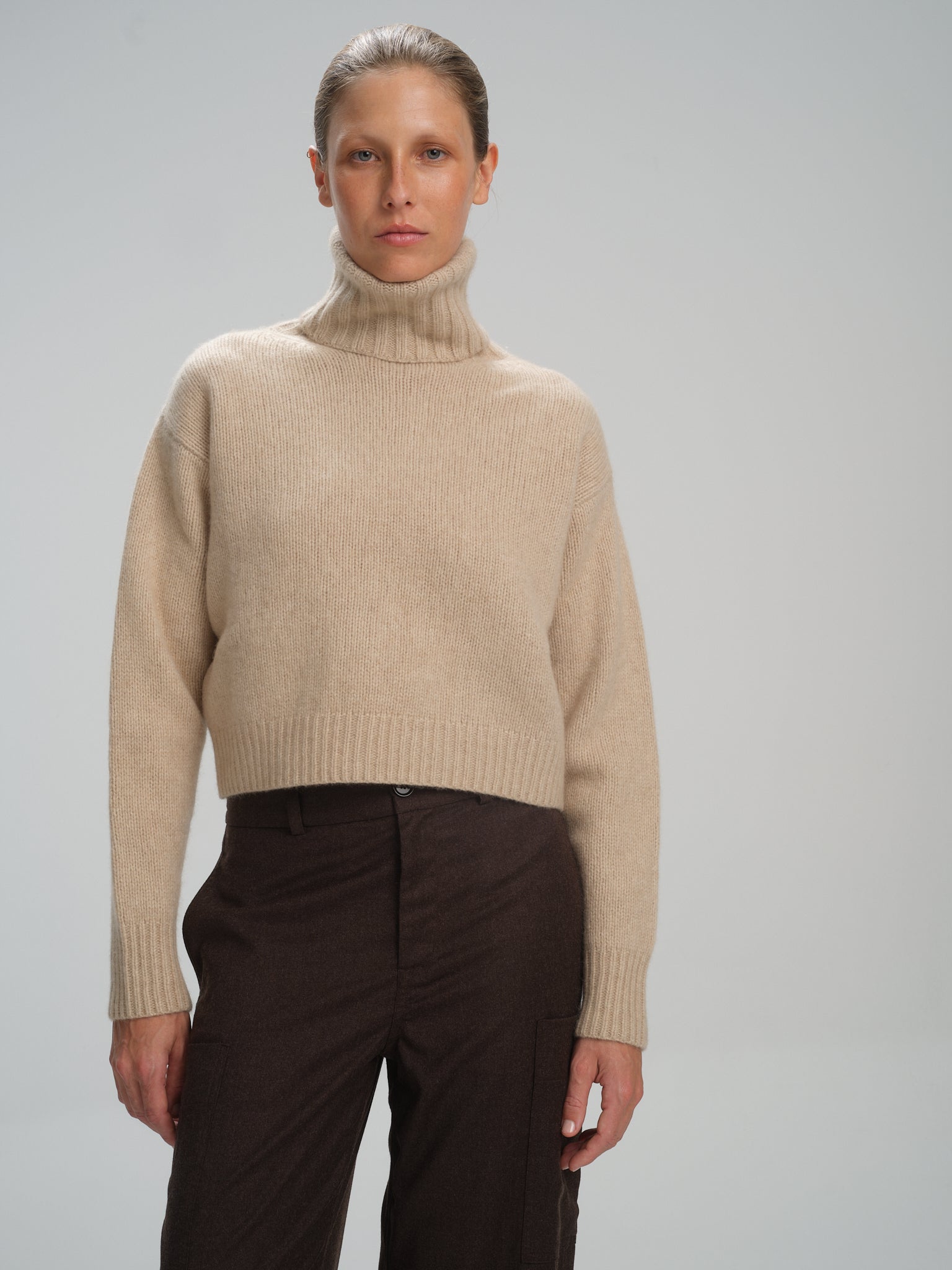 Turtleneck Arisaig in beige