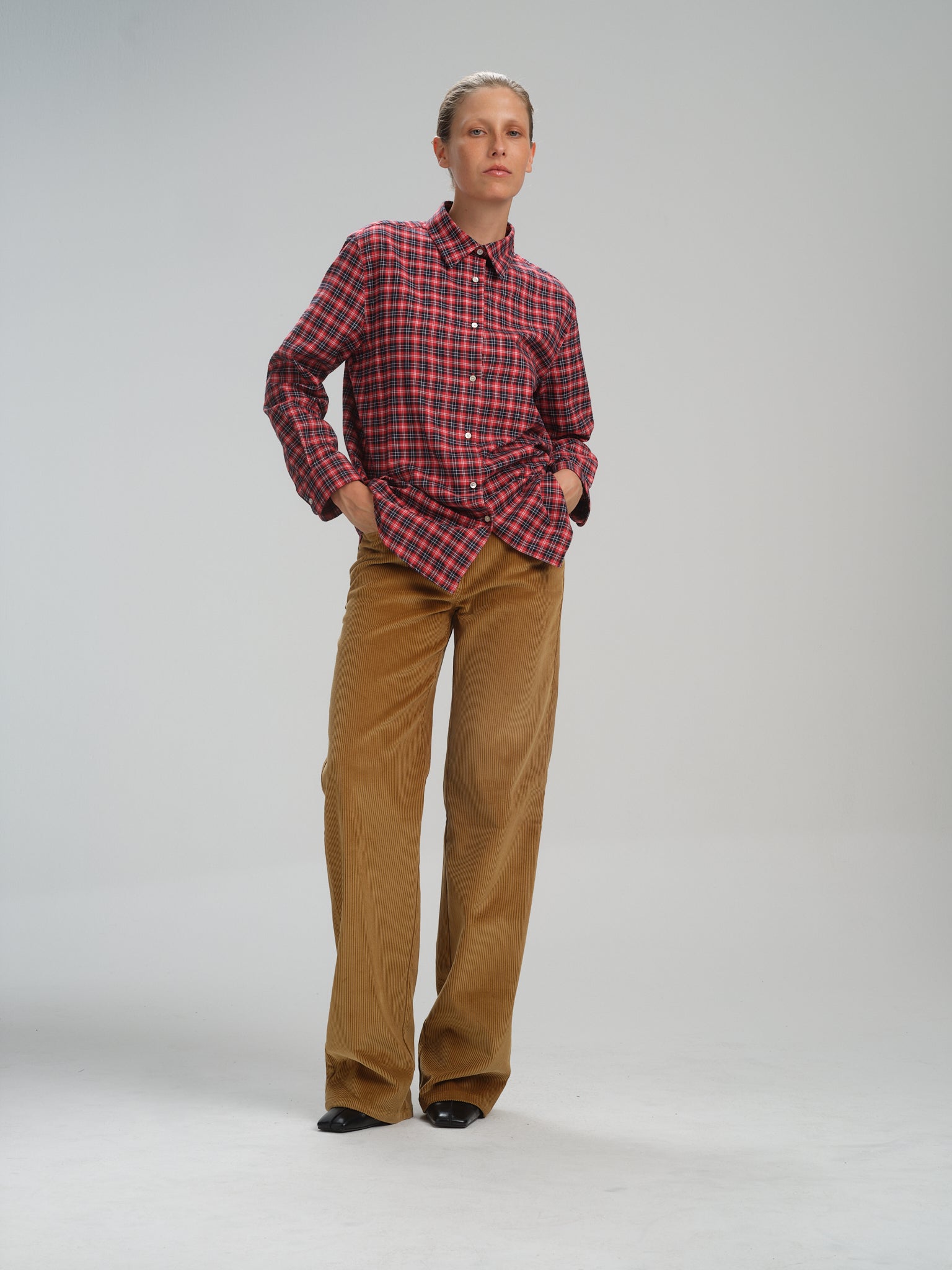 Martin Shirt in brushed tartan cotton