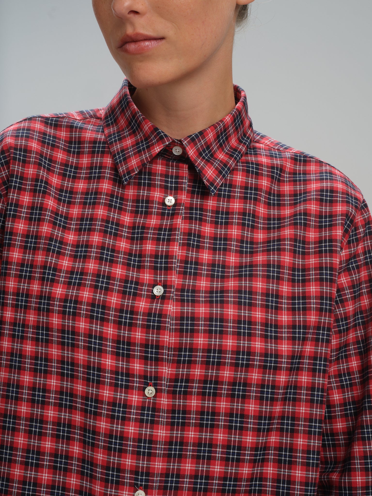 Martin Shirt in brushed tartan cotton