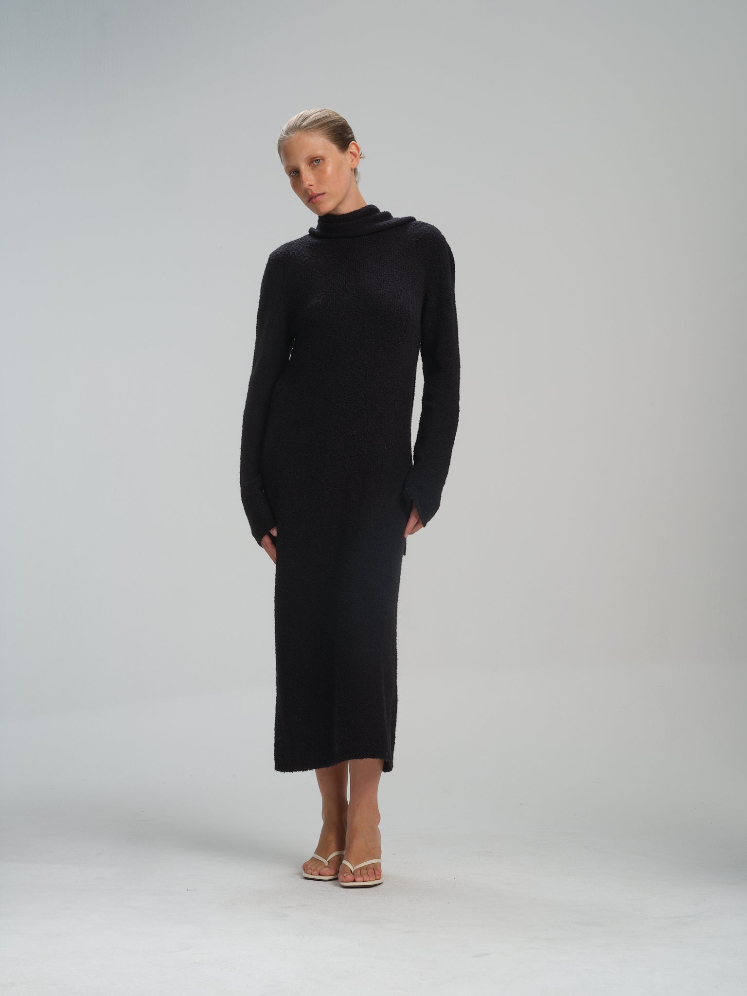 Scarves Dress in black