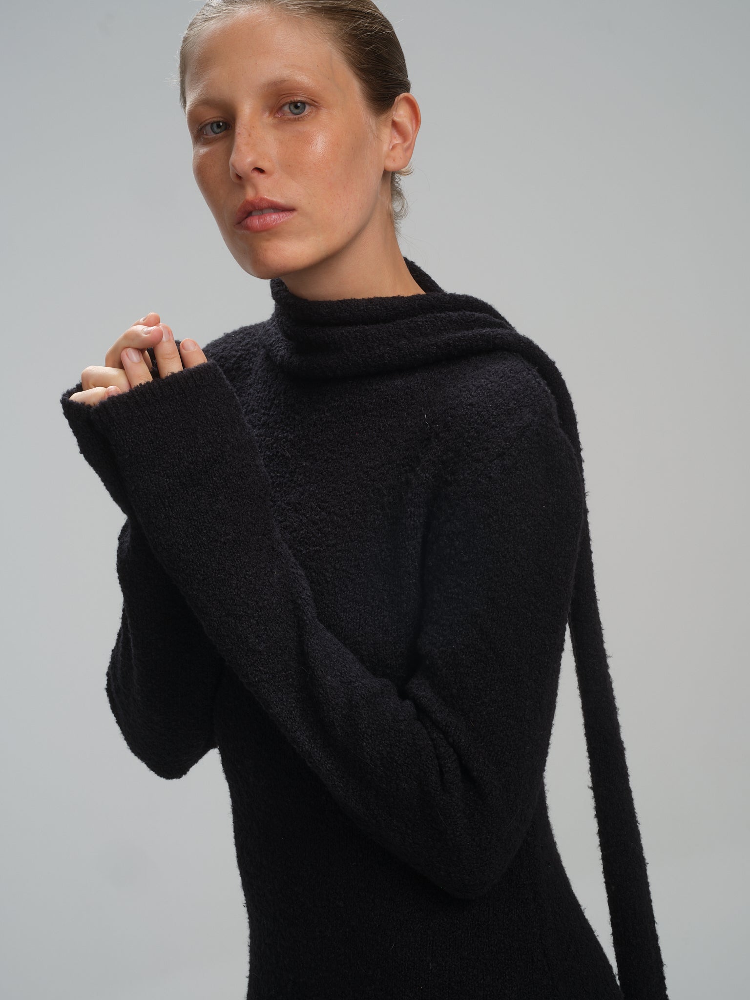 Scarves Dress in black