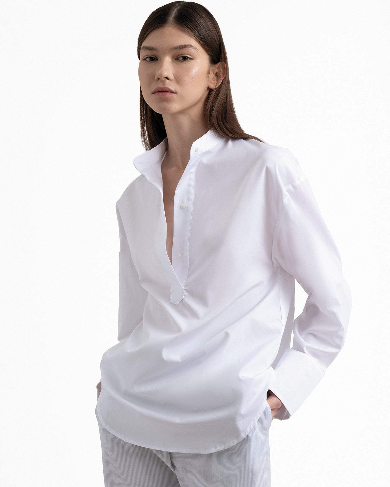 Night gown inspired open tunic